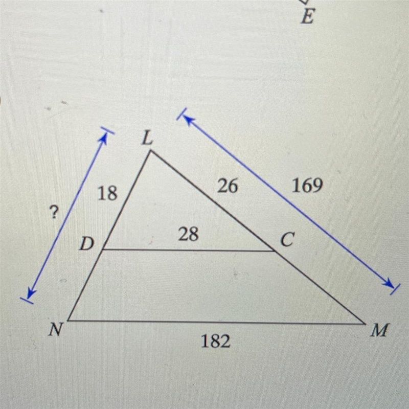 Find the missing length. The triangles in each pair are similar?-example-1