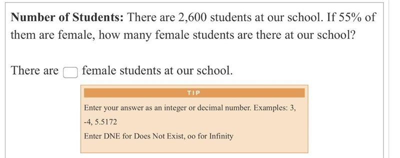 I did 2600= 55% *X I got 4727.27I’m not sure if this correct-example-1