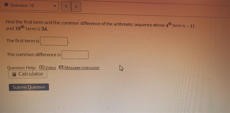 I have an arithmetic sequence Question with the picture included-example-1