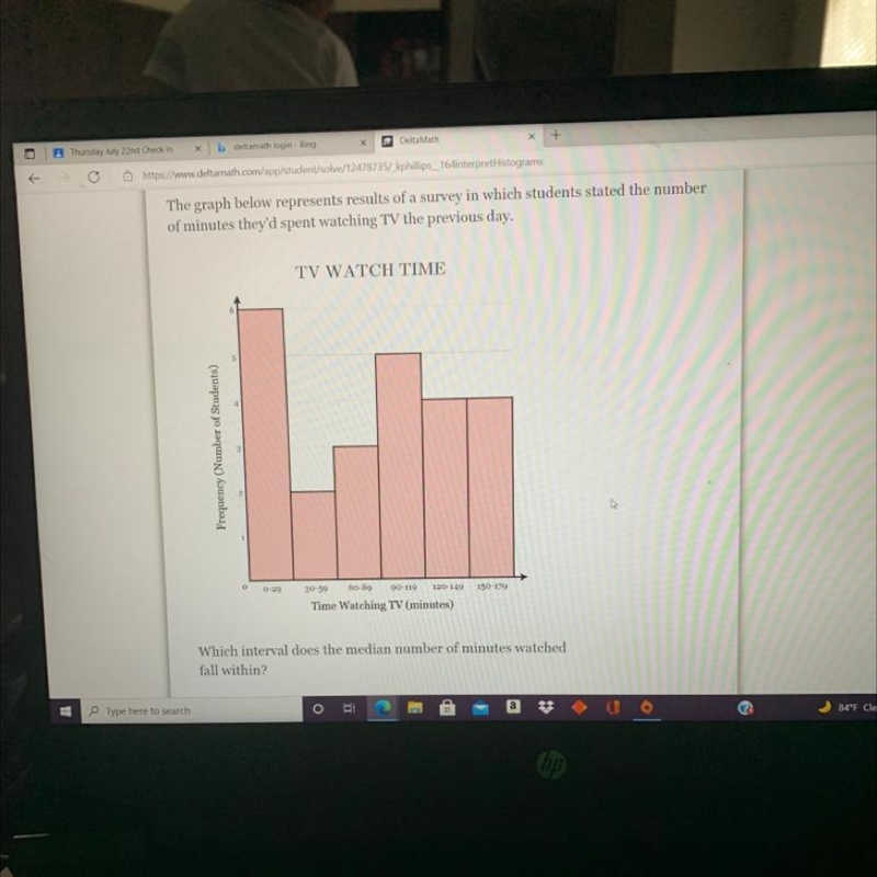 The graph below represents results of a survey in which students stated the numberof-example-1