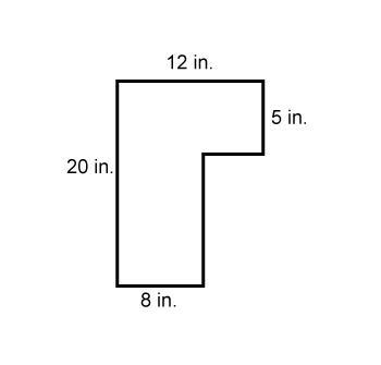 What is the area of the figure? 180 square inches 220 square inches 48 square inches-example-1