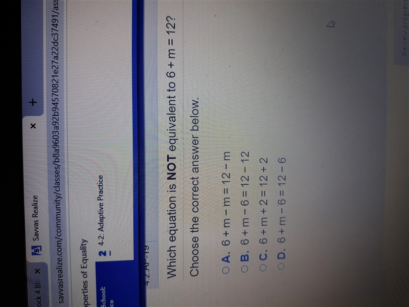 Corky writes four equations to show each of the properties of equality. Which of Corky-example-1