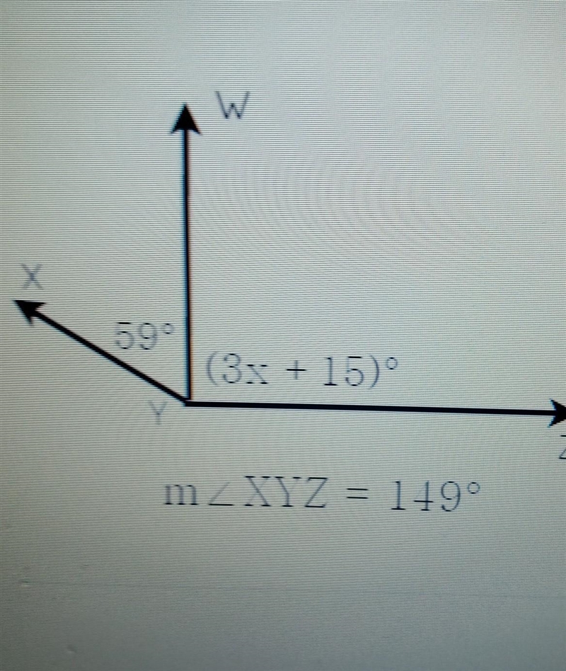 Use the diagram below to write an equation that can be used to solve x-example-1