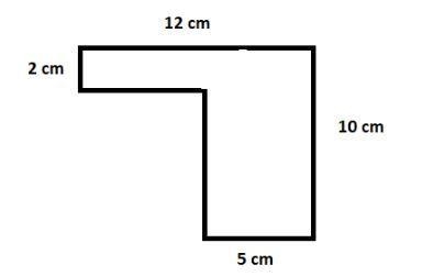 Ind the area of the figure. A) 14 cm2 B) 50 cm2 C) 60 cm2 D) 64 cm2-example-1