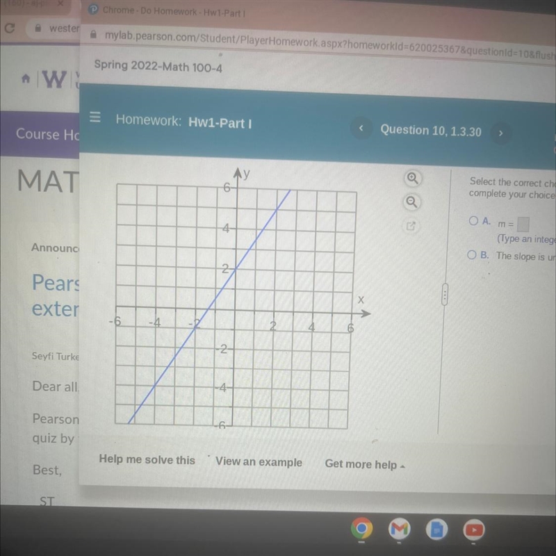 Find the slope of the line-example-1