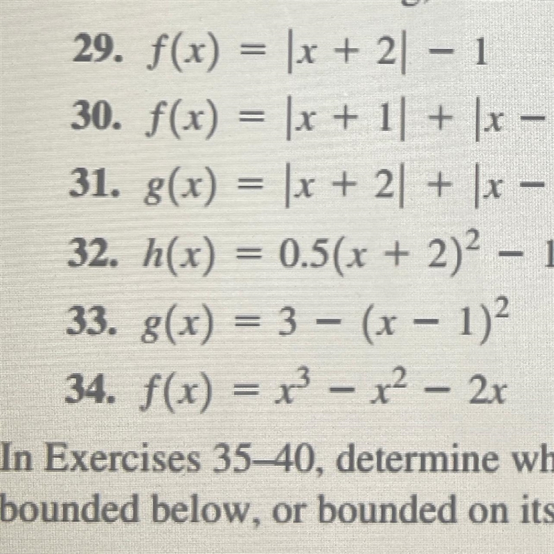 #33Graph the function and identify intervals on which the function is increasing, decreasing-example-1