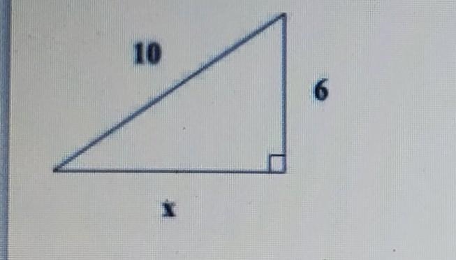 Determine the length of x. Round to the nearest tenth if necessary.-example-1