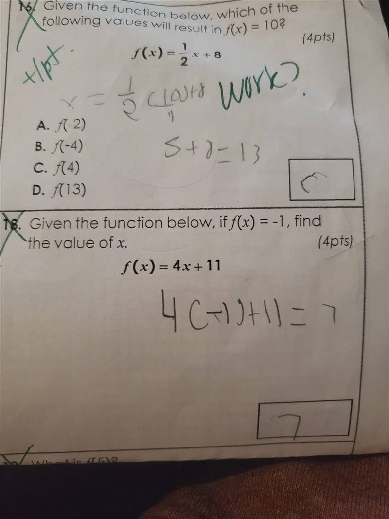 Given the function below, if f(x)=-1 find the value of xf(x)=4x+11-example-1