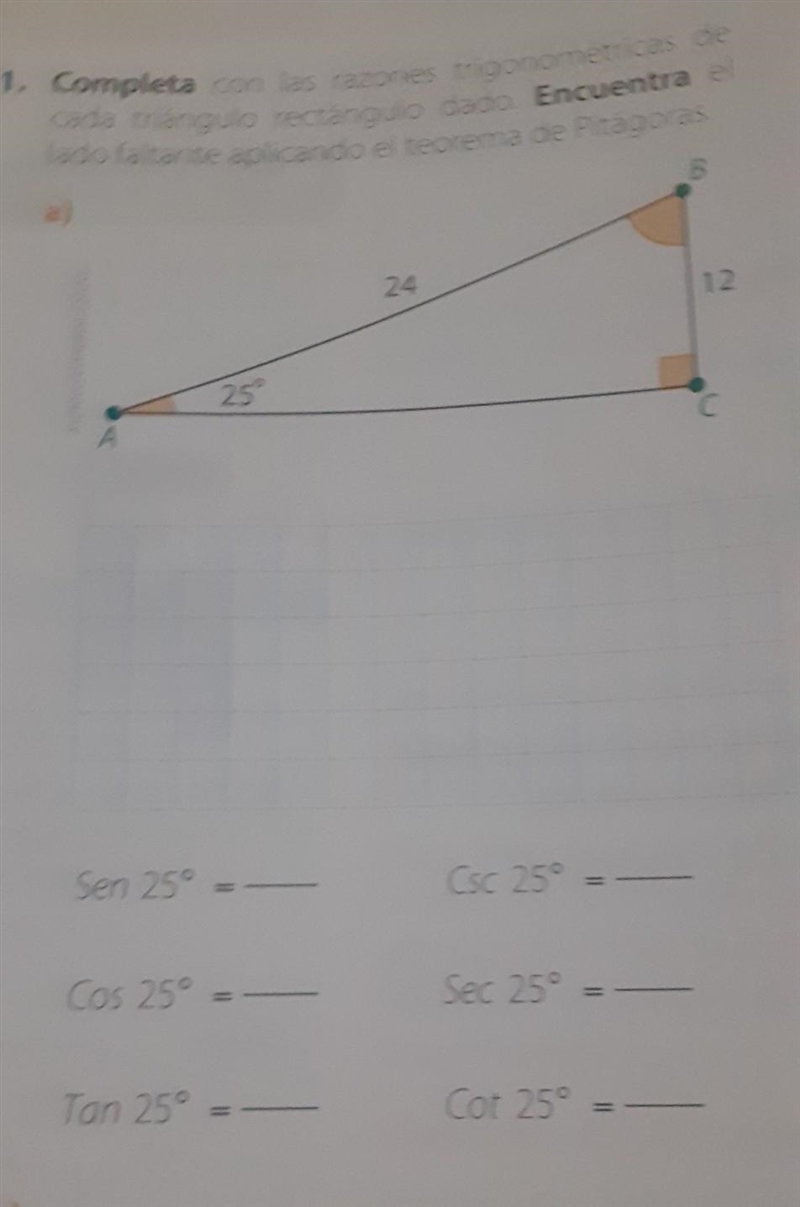 con getea con la razones trigonométricas de cada triángulo rectángulo de oro encuentra-example-1