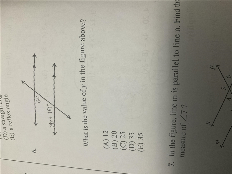 What is the value of y in the figure above?-example-1