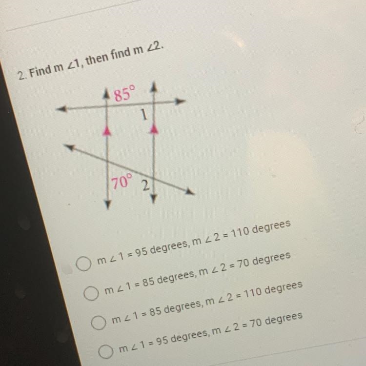 2. Find m<1, then find m<2-example-1