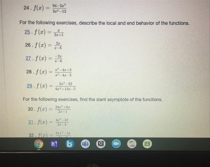 Can you please help me with 28 Please give all end behavior such as limits and as-example-1