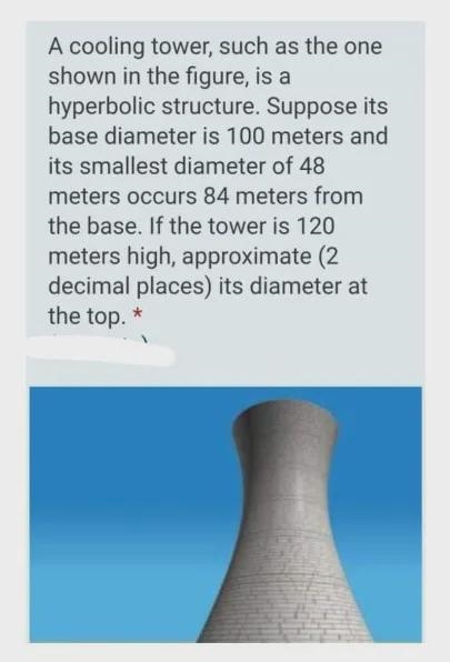 A cooling tower, such as the one shown in the figure-example-1