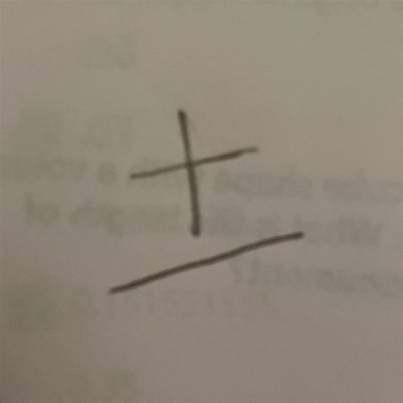 What does it mean when an answer has the positive and negative sign at the same time-example-1