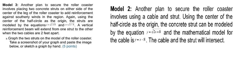 The shape of this particular section of the rollercoaster is half of a circle. Center-example-3