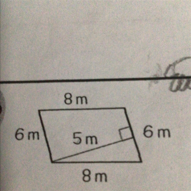 Area of Parallelograms, Triangles and Trapezoids Find the area of each Figure. Show-example-1