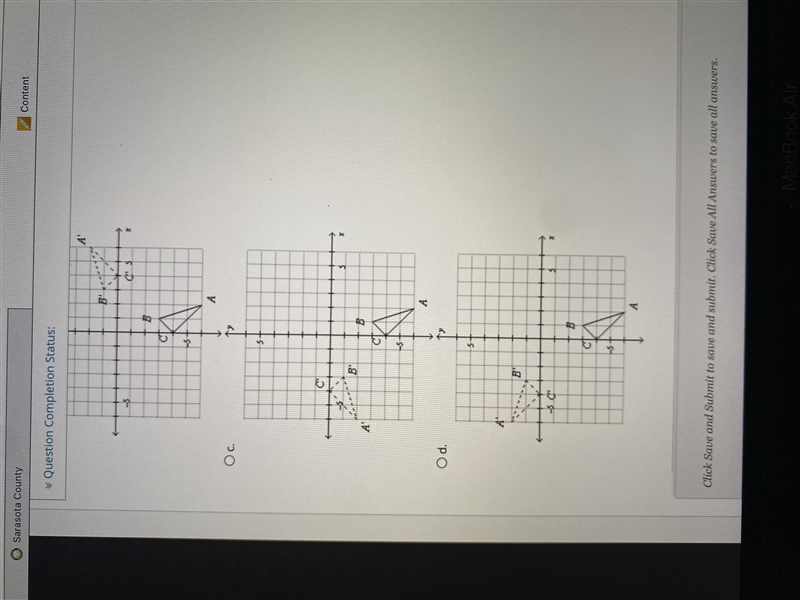 Graph the polygon and its image after a rotation of 90° counterclockwise about the-example-2