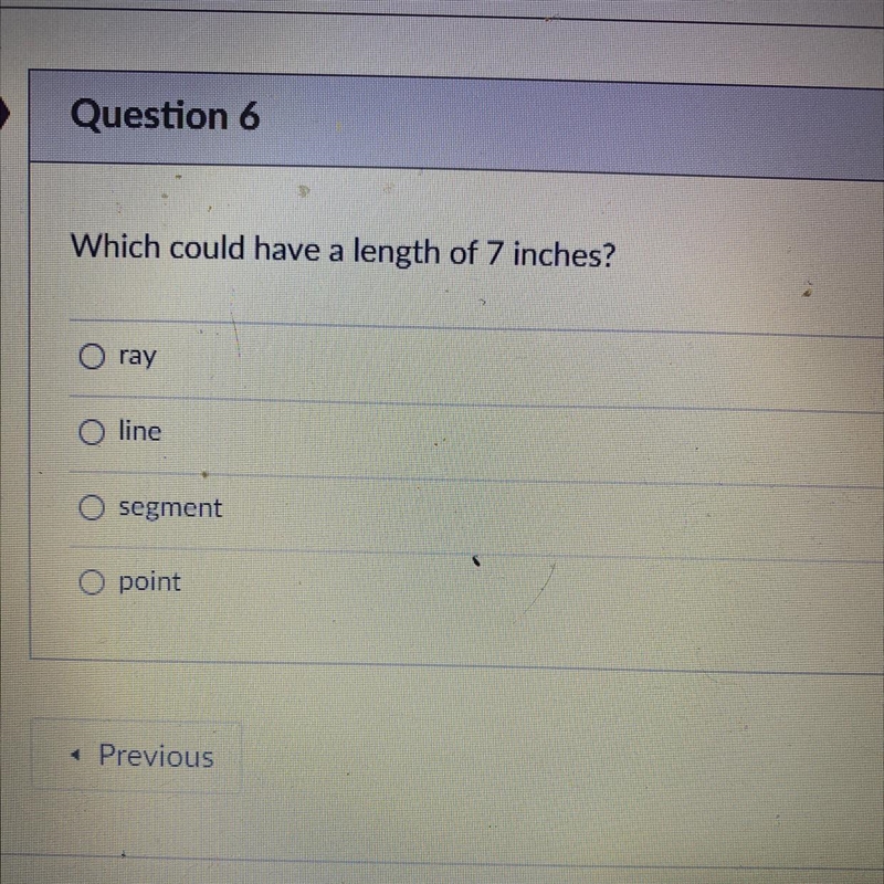 Which could have a length of 7 inches (it’s not ray)-example-1