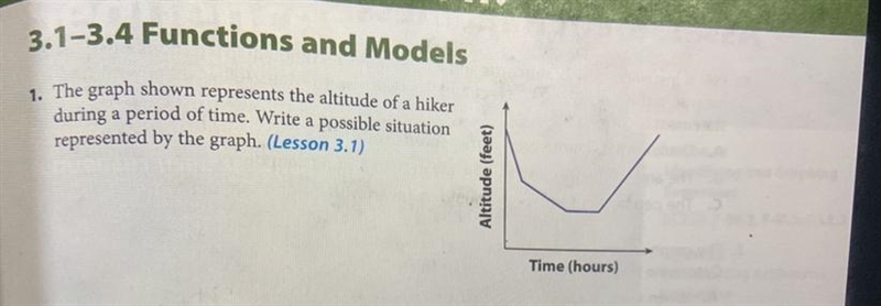 Ready to Go On?3.1-3.4 Functions and Models1. The graph shown represents the altitude-example-1