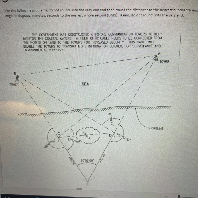 Hi I need help solving for each of the sides in this equation.CDABSolve to the nearest-example-1