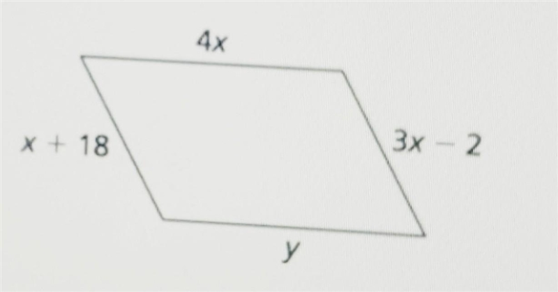 help help help! I would like some help with this :) given the quadrilateral is a parallelogram-example-1