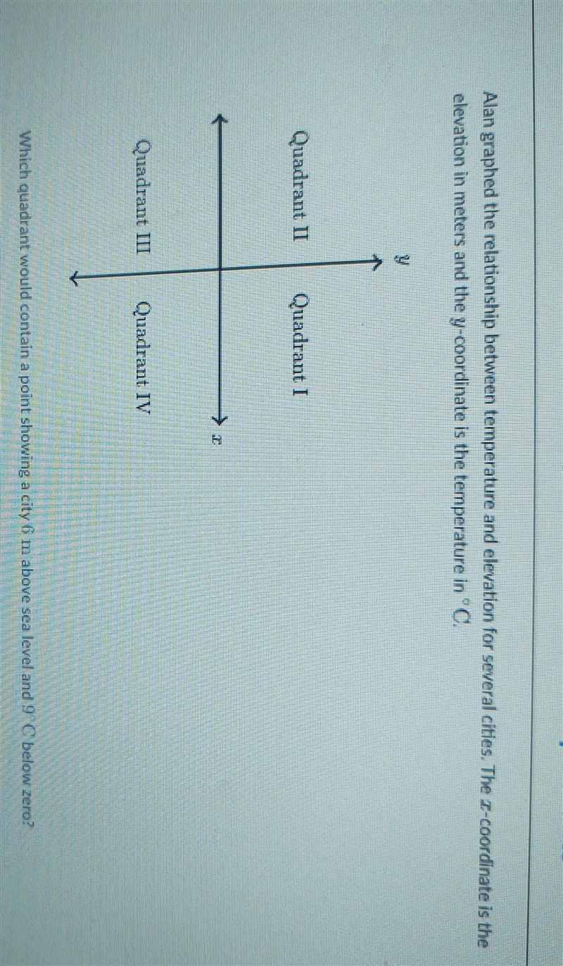 Please answer soon the options are quadrant 1 quadrant 2 quadrant 3 in quadrant 4 thanks-example-1