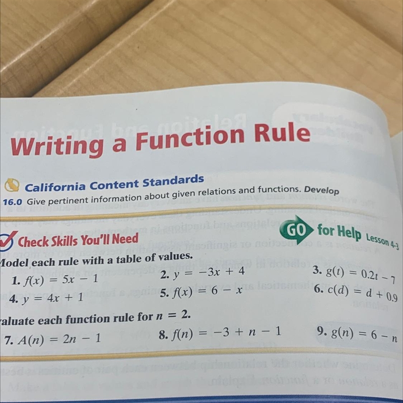 Model each rule with a table of values (number 4)-example-1