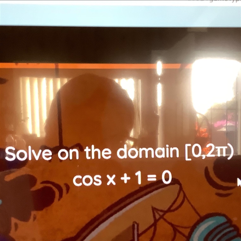 How do I solve this problem a) pib) 3pi/2 c) No solution d) 0-example-1