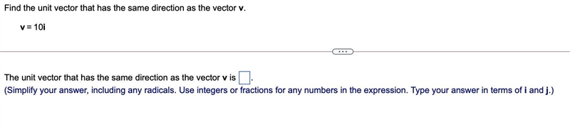 Find the unit vector that has the same direction as the vector v.-example-1