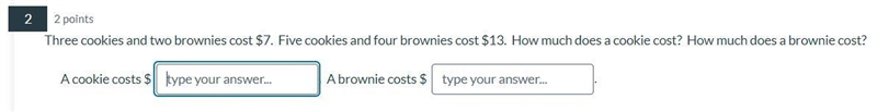 *easy question* How many doses does a cookie cost? How much does a brown?-example-1