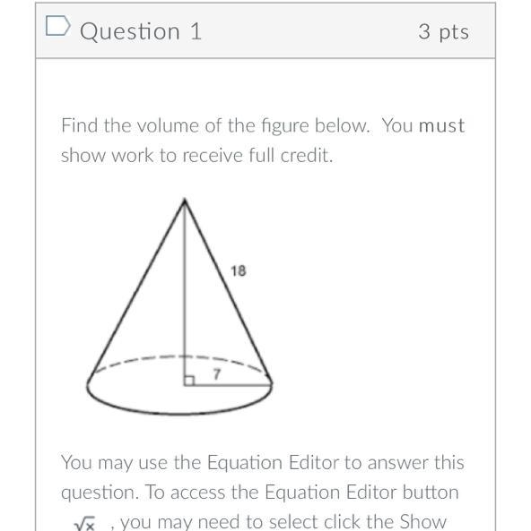 Find the volume of the figure below. pls show solution:)-example-1