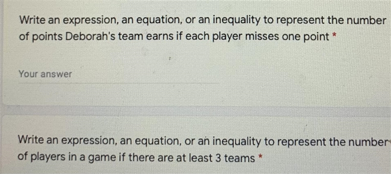 At trivia night, players form teams and work together to earn as many pointsas possible-example-2