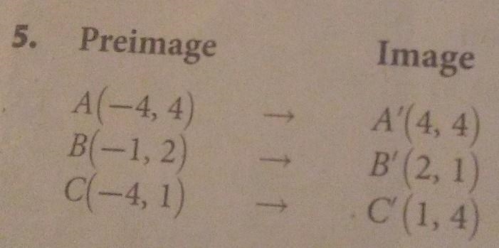 use coordinator notation to write the rule that maps each preimage to it's image then-example-1