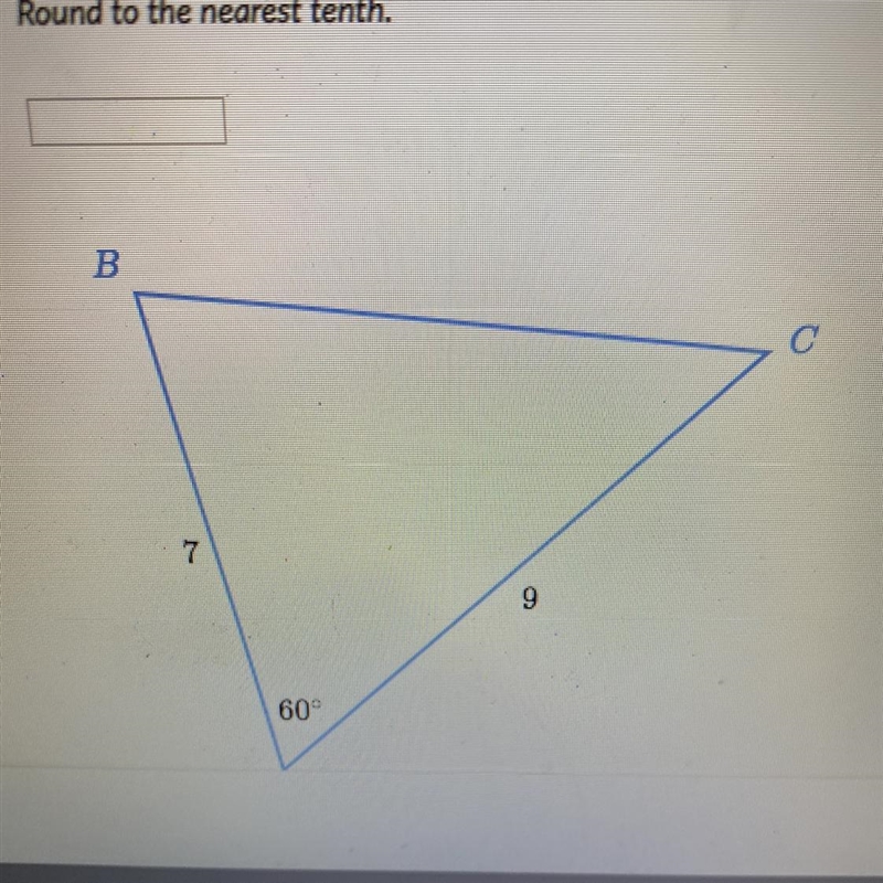 Find BC. Round to the nearest tenth.-example-1