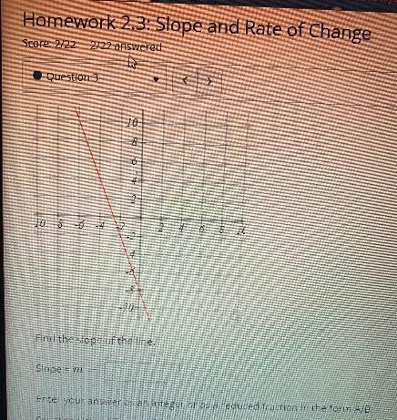 108010 -8 -62IC-Find the slope of the line.Slope = m =Enter your answer as an integer-example-1