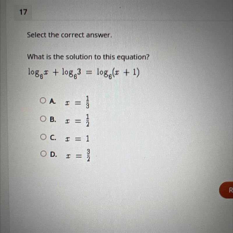 What is the solution to this equation?10g* +108g3 = 108g(= + 1)-example-1