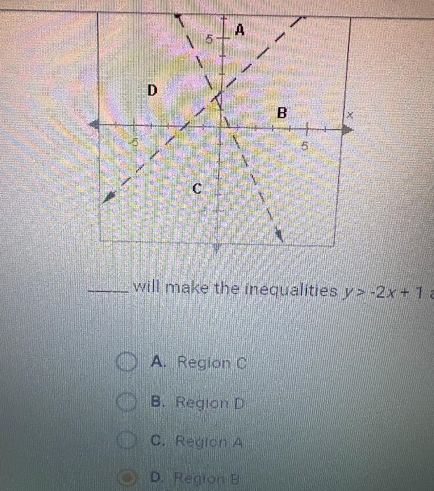 Will make the inequalities y> -2x + 1 and y-example-1