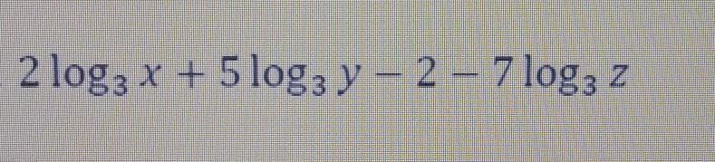 Use the properties of logarithms to condense the expression. (Assume all variables-example-1