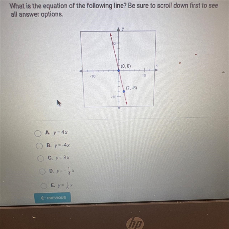 What is the equation of the following line? Be sure to scroll down first to seeall-example-1