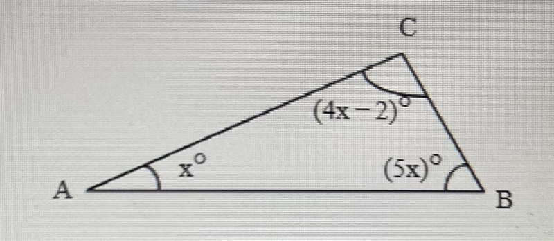 I need serious help with this. Think About the Process, In Triangle ABC, m A=? B=? C-example-1