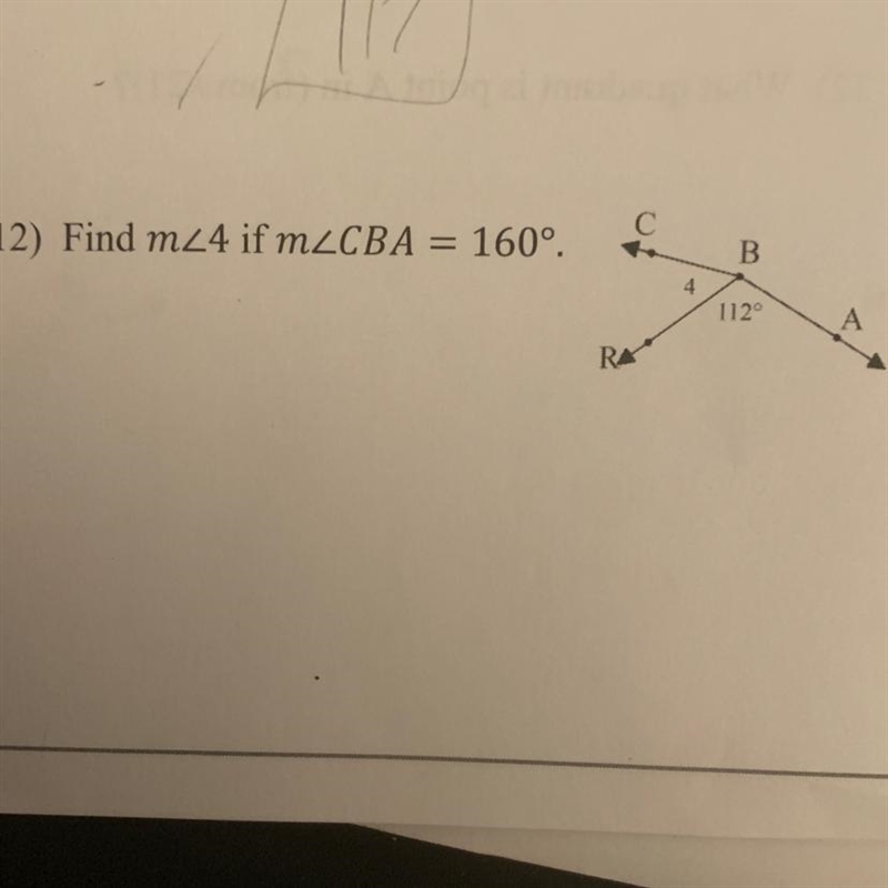 Solve for the requested angle measure.-example-1