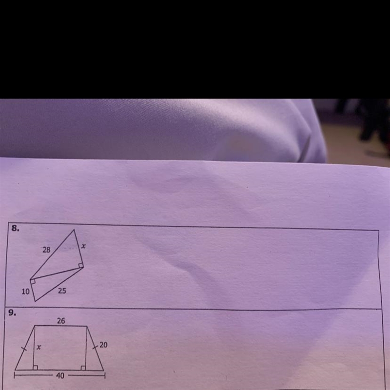 Find the value of x. round your answer to the nearest tenth Please I need help, I-example-1