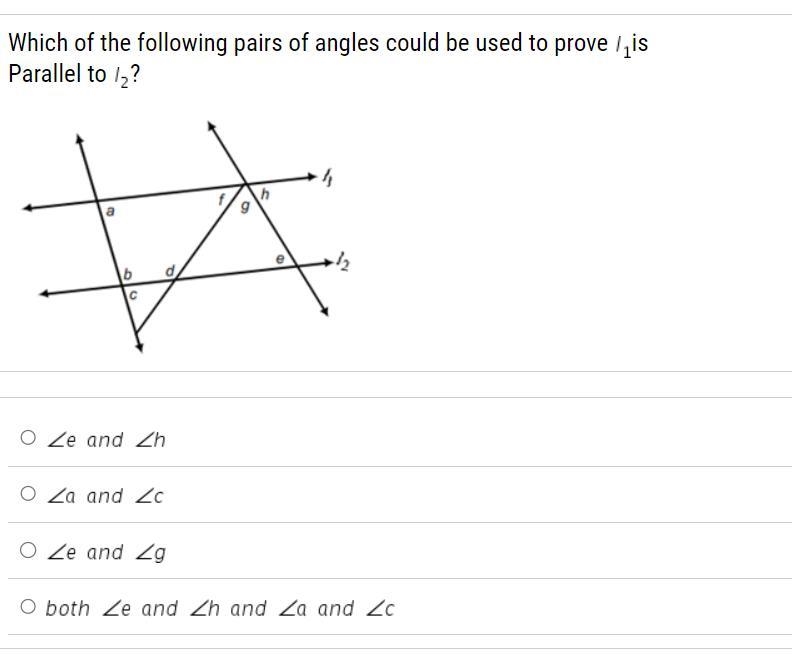 DUE SOON PLEASE HELP! WHAT ANGLES SHOW THAT LINE 1 AND 2 ARE PARALLEL AND WHY!-example-1