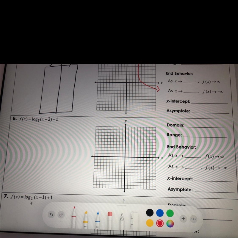 Graph then fill in the blanks and the table for the points on the graph-example-1