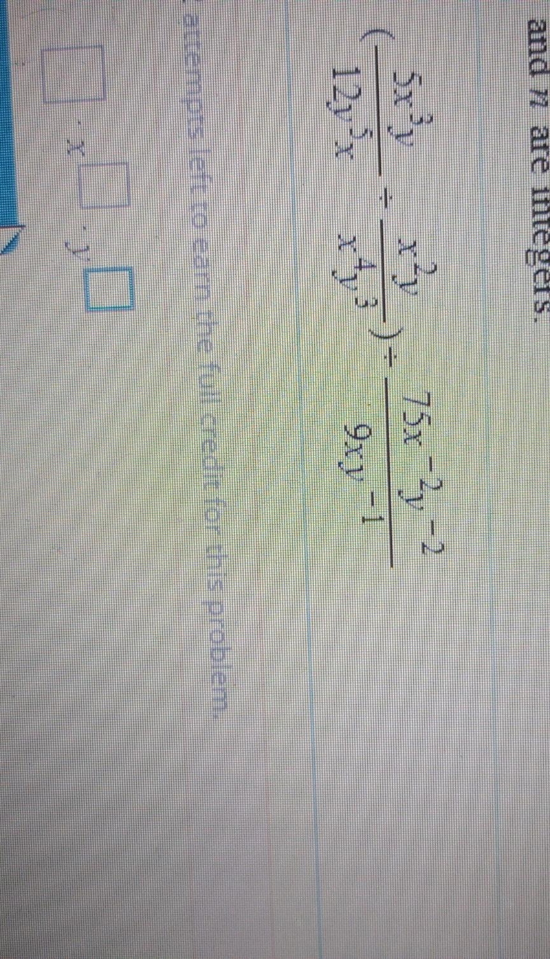 express each of the following as Ax^my^n, where xy cannot be equal to 0, A is a real-example-1