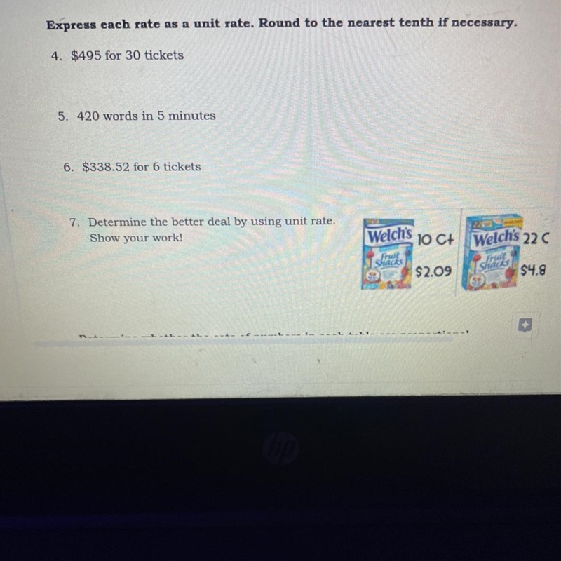 Express each rate as a unit rate.Round to the nearest tenth if necessary-example-1