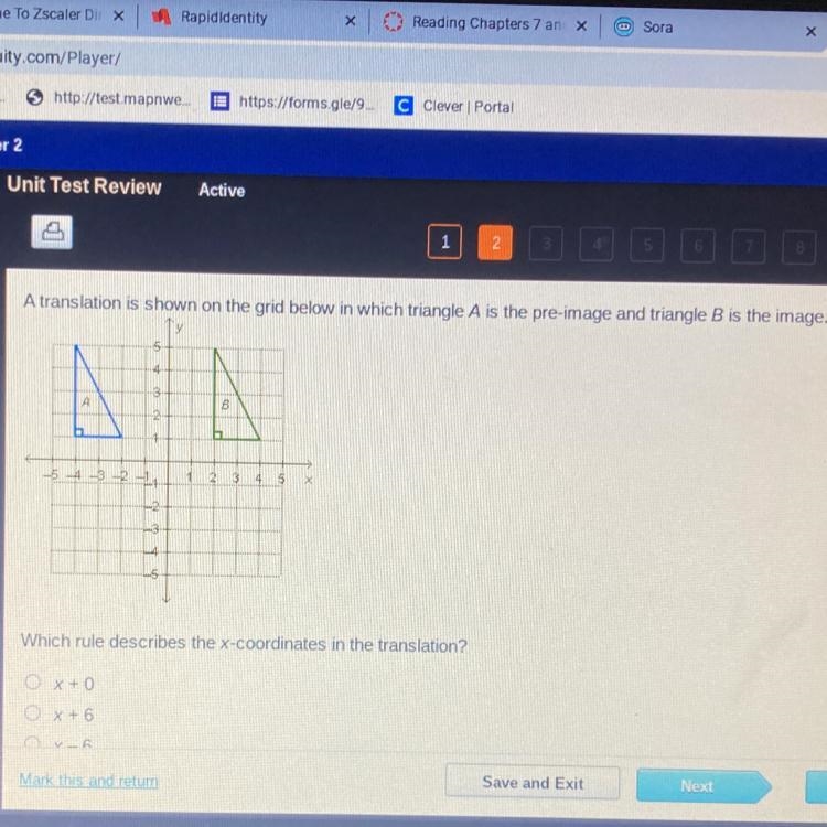 Which rule describes the X – coordinates in this translation-example-1