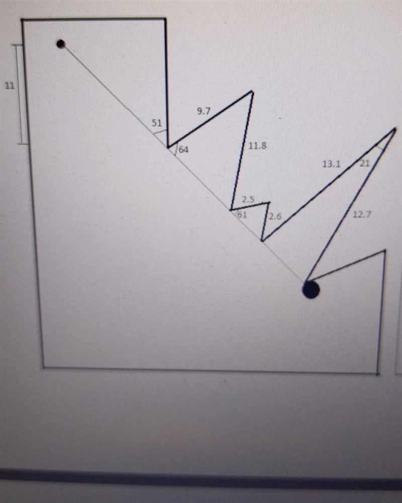 Find the length between the big circle and small circle.-example-1