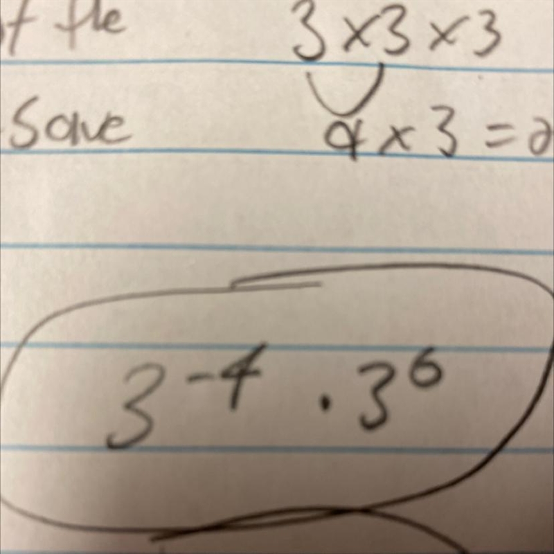 3^-4 x 3^6 SOMEONE PLS HELP ME!!! needs to be a fraction-example-1