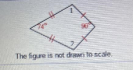 Find the measure of the numbered angles in the kite:m∠1=m∠2=-example-1